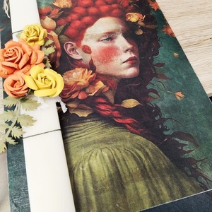 Victorian girl - κορίτσι, λουλούδια, λαμπάδες, για ενήλικες, για εφήβους - 3