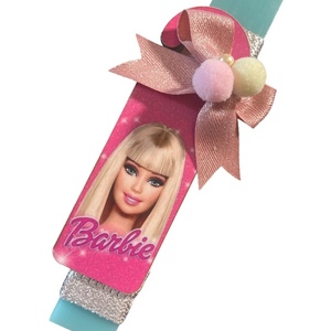 Πασχαλινή λαμπάδα Barbie με hanger πόρτας - κορίτσι, λαμπάδες, για παιδιά, κούκλες, ήρωες κινουμένων σχεδίων - 2