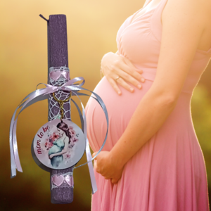 Πασχαλινή λαμπάδα για έγκυος μαμά - κορίτσι, λαμπάδες, μαμά, για ενήλικες, μπρελοκ κλειδιών - 5