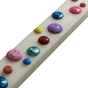 Λαμπάδα “Colorful Emoji” (ζωγραφισμένη στο χέρι) - λαμπάδες, για παιδιά, για ενήλικες, για εφήβους