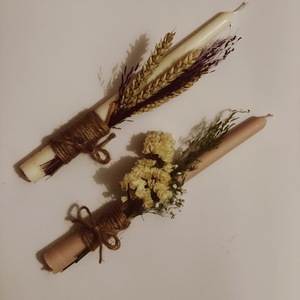 Χειροποίητη αρωματική λαμπάδα από κερί σόγιας - Σχέδιο 1 - λουλούδια, λαμπάδες, για παιδιά, για ενήλικες, για εφήβους - 2