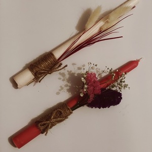 Χειροποίητη αρωματική λαμπάδα από κερί σόγιας - Σχέδιο 2 - λουλούδια, λαμπάδες, για παιδιά, για ενήλικες, για εφήβους - 2