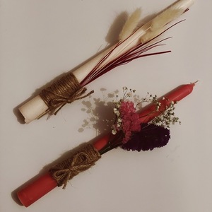 Χειροποίητη αρωματική λαμπάδα από κερί σόγιας - Σχέδιο 3 - λουλούδια, λαμπάδες, για παιδιά, για ενήλικες, για εφήβους - 2