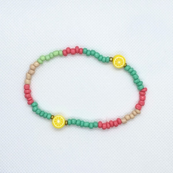|Beaded Anklet Bracelets |Gemstones - Polymer Clay beads| Various Colours - ημιπολύτιμες πέτρες, χάντρες, layering, ποδιού - 3