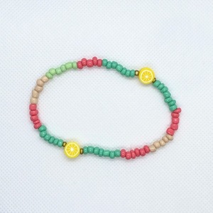 3x|Beaded Anklet Bracelets |Gemstones - Polymer Clay beads| Turquoise - Pink - ημιπολύτιμες πέτρες, χάντρες, σταθερά, ποδιού - 3