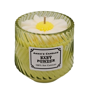 Χειροποίητο Ανοιξιάτικο Αρωματικό Κερί Σόγιας σε πράσινο ποτήρι 450γρ με άρωμα της επιλογής σας - αρωματικά κεριά, κερί σόγιας, soy candles, vegan κεριά