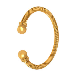 Spiral bracelet - επιχρυσωμένα, ατσάλι, boho, χεριού, αυξομειούμενα