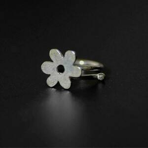 Δαχτυλίδι λουλούδι - επιχρυσωμένα, ορείχαλκος, επάργυρα, λουλούδι, αυξομειούμενα - 2
