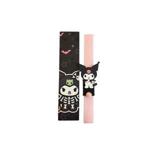 Σετ 3 τεμ. αρωματική λαμπάδα Kuromi ροζ 32 εκ. με καδράκι και λούτρινη τσάντα ώμου - κορίτσι, λαμπάδες, σετ, ήρωες κινουμένων σχεδίων - 3