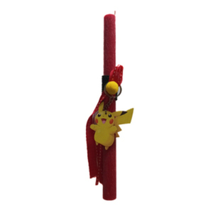 Λαμπάδα αρωματική με μπρελόκ Πόκεμον Πίκατσου (Pikachu) - αγόρι, λαμπάδες, μπρελοκ κλειδιών - 3