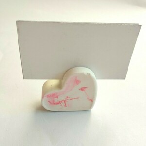 Σετ αποτελούμενο από βαζάκι με καπάκι και βάση για κάρτες σε σχήμα καρδιάς και χρώματα ροζ λευκό - ρητίνη, διακοσμητικά, σετ δώρου, ημέρα της μητέρας - 4