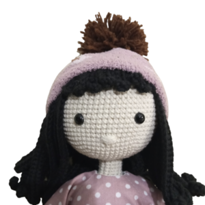 Πλεκτή χειμωνιάτικη κούκλα με αποσπώμενα ρούχα - κορίτσι, λούτρινα, amigurumi, πλεχτή κούκλα - 2