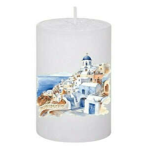 Κερί Καλοκαιρινό Santorini 89, 5x7.5cm - αρωματικά κεριά