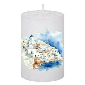 Κερί Καλοκαιρινό Santorini 92, 5x7.5cm- - αρωματικά κεριά