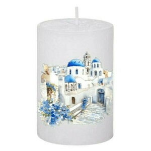 Κερί Καλοκαιρινό Santorini 93, 5x7.5cm - αρωματικά κεριά