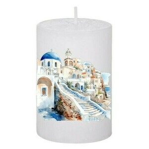 Κερί Καλοκαιρινό Santorini 94, 5x7.5cm - αρωματικά κεριά