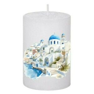 Κερί Καλοκαιρινό Santorini 96, 5x7.5cm - αρωματικά κεριά