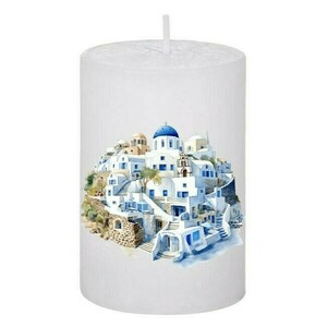 Κερί Καλοκαιρινό Santorini 97, 5x7.5cm - αρωματικά κεριά
