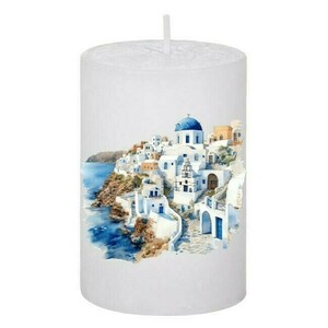 Κερί Καλοκαιρινό Santorini 98, 5x7.5cm - αρωματικά κεριά