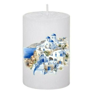 Κερί Καλοκαιρινό Santorini 99, 5x7.5cm - αρωματικά κεριά