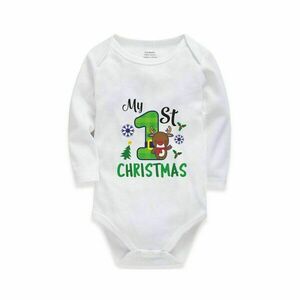 Βρεφικό φορμάκι με χριστουγεννιάτικη εκτύπωση - κορίτσι, αγόρι, personalised, βρεφικά φορμάκια, βρεφικά ρούχα - 2