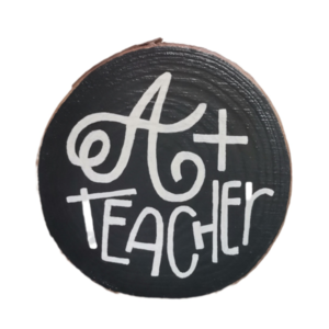 Χειροποίητο προσωποποιημένο ξύλινο διακοσμητικό για δασκάλους ζωγραφισμένο στο χέρι - ζωγραφισμένα στο χέρι, personalised, αξεσουάρ γραφείου, για δασκάλους, η καλύτερη δασκάλα