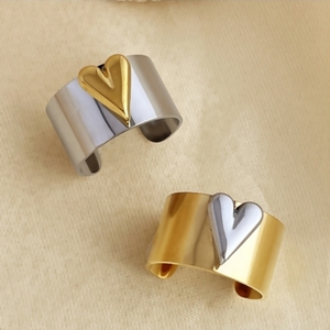 Δαχτυλίδι από Ατσάλι ZEUS χρυσό χρώμα επίχρυσο - επιχρυσωμένα, καρδιά, ατσάλι, αυξομειούμενα, φθηνά - 4