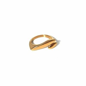 Δαχτυλίδι Χρυσό Διπλό Οβάλ - γεωμετρικά σχέδια, ατσάλι, αυξομειούμενα, φθηνά