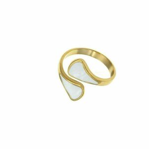 Δαχτυλίδι Χρυσό Κρίνος - γεωμετρικά σχέδια, ατσάλι, αυξομειούμενα, φθηνά