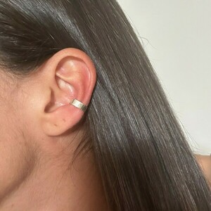 Shiny ear cuffs | Ασήμι 925 χειροποίητα σκουλαρίκια ear cuffs - ασήμι 925, δάκρυ, μικρά, φθηνά - 5