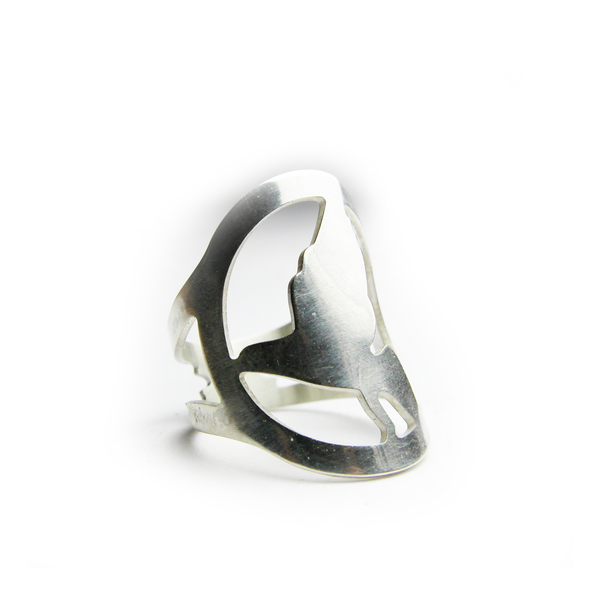 Δαχτυλίδι ασημένιο Flying bird - ασήμι 925, δαχτυλίδι, χειροποίητα - 2