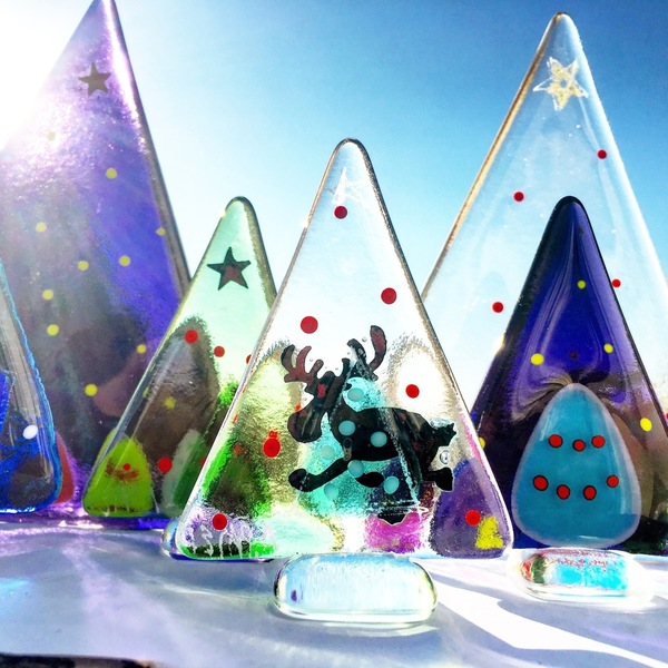 Xmas glassville tree - διακοσμητικό, γυαλί, χριστουγεννιάτικο, χριστουγεννιάτικο δέντρο, διακοσμητικά, χριστουγεννιάτικα δώρα, δέντρο - 3