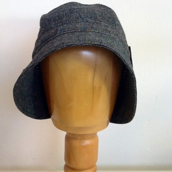 Γκρί Cloche καπέλο - μαλλί, ύφασμα, ύφασμα, fashion, vintage, γυναικεία, χειμωνιάτικο, χειροποίητα - 2