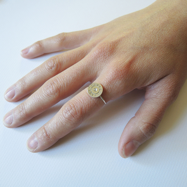 Δαχτυλίδι Ασημένιο - μοντέρνο, επιχρυσωμένα, ασήμι 925, ήλιος, δαχτυλίδι, μάτι, minimal, μικρά, ethnic - 3