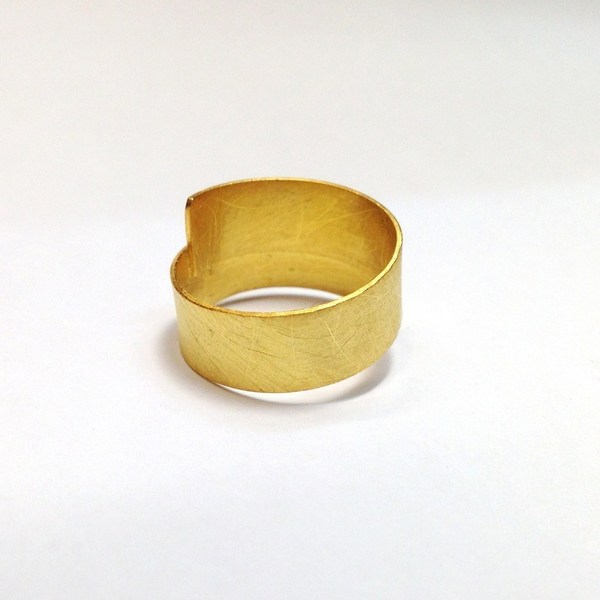 δαχτυλίδι ring semplice linea - statement, επιχρυσωμένα, ασήμι 925, δαχτυλίδι, minimal, ζιργκόν, μεγάλα - 3