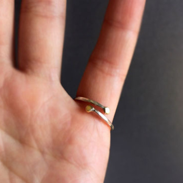 Ασημένιο δαχτυλίδι - Γατούλα - ασήμι, design, ασήμι 925, mini, χειροποίητα, μικρά, αυξομειούμενα - 4