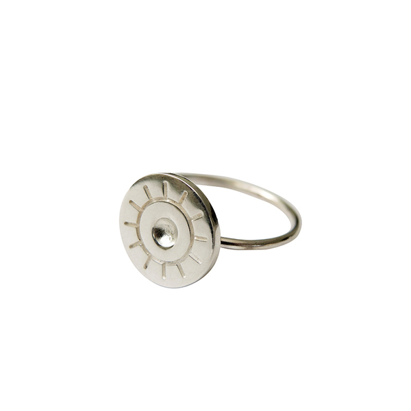 Δαχτυλίδι Ασημένιο - μοντέρνο, επιχρυσωμένα, ασήμι 925, ήλιος, δαχτυλίδι, μάτι, minimal, μικρά, ethnic