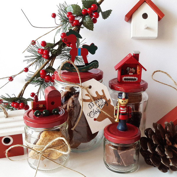 Toy cookie jar - διακοσμητικό, γυαλί, παιχνίδι, πλαστικό, δώρο, χριστουγεννιάτικα δώρα, στολισμός τραπεζιού - 2
