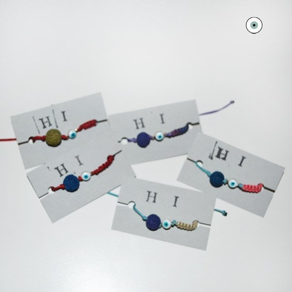 colorful eye bracelet - charms, κερωμένα κορδόνια, κορδόνια, χειροποίητα, μάτι, minimal, αυξομειούμενα, φθηνά