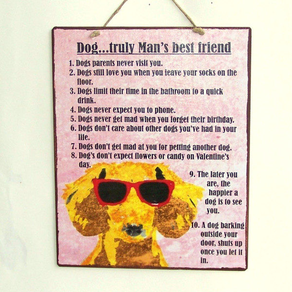 Dog.... Truly Man's Best Friend - εκτύπωση, διακοσμητικό, ξύλο, vintage, πίνακες & κάδρα, χαρτί, επιτοίχιο, διακόσμηση, decor, τοίχου, χειροποίητα, σκυλάκι, είδη διακόσμησης, είδη δώρου
