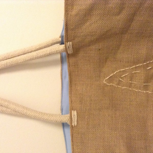 Τσάντα αστερίας - βαμβάκι, customized, χειροποίητα - 2