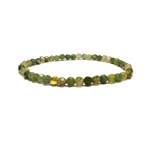 Moss Agate Bracelet - ημιπολύτιμες πέτρες, αχάτης, fashion, χάντρες, romantic, minimal, σταθερά, χεριού