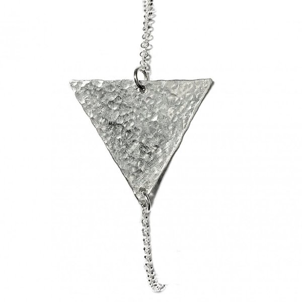 Love Triangle Bracelet - ασήμι, αλυσίδες, βραδυνά, γυναικεία, ασήμι 925, ανδρικά, γεωμετρικά σχέδια, rock, σταθερά - 2