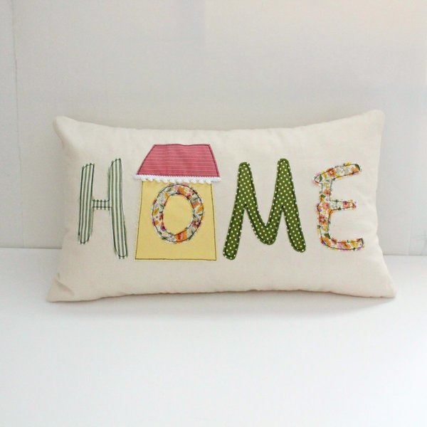 Μαξιλάρι home - ύφασμα, βαμβάκι, δώρα γάμου, πρωτότυπα δώρα, μαξιλάρια