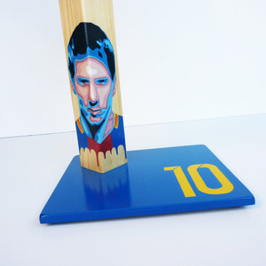Messi #10 - handmade, ξύλο, ζωγραφισμένα στο χέρι, ιδιαίτερο, μοναδικό, ανδρικά, πορτατίφ, χειροποίητα, unique, ξύλινα διακοσμητικά