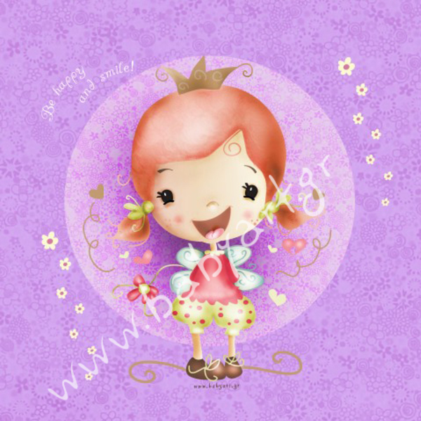 παιδικό κάδρο "pink fairy" - 2