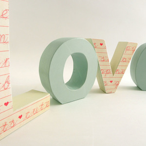 Ξύλινα γράμματα "Love" - διακοσμητικό, mdf, δώρο, όνομα - μονόγραμμα, χειροποίητα, δώρα γάμου, δωμάτιο, διακοσμητικά