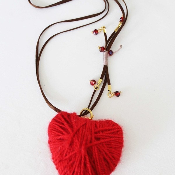 Heart - χειροποίητα, chic, κορδόνια, κρύσταλλα, μετάξι - 2