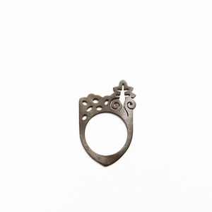 Anthemion, Ασημένιο 925 δαχτυλίδι, Ανθέμιο, αρχιτεκτονικό δαχτυλίδι - chic, handmade, μονόχρωμες, design, μοναδικό, μοντέρνο, ασήμι 925, χειροποίητα