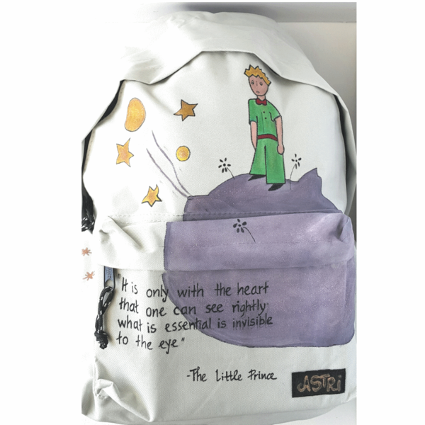 Σακίδιο πλάτης Μικρός Πρίγκηπας - ζωγραφισμένα στο χέρι, σακίδια πλάτης, τσάντα, μικρός πρίγκιπας
